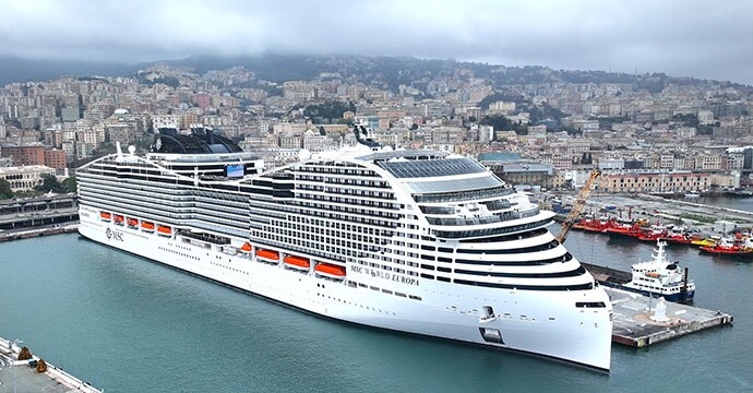 MSC World Europa im Mittelmeer MSC Cruises